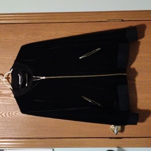 Just Fab velvet black sweater